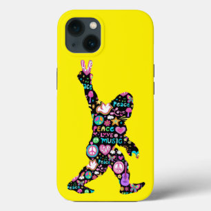 Frieden Liebe Bigfoot Hippie Lustiger Bigfoot Lieb Case-Mate iPhone Hülle