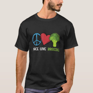 Frieden Liebe Brokkoli Brokkolini Stückchen Brokko T-Shirt