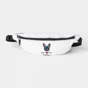 Frieden Liebe Bulldoggen Vintage Galaxy Französisc Bauchtasche