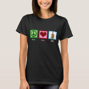 Frieden Liebe Cello T-Shirt