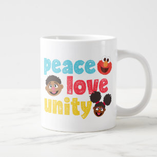 Frieden Liebe Einheit Jumbo-Tasse