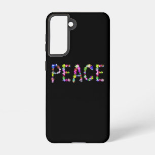 Frieden Liebe Einheitserklärung Farbige Typograf Samsung Galaxy Hülle