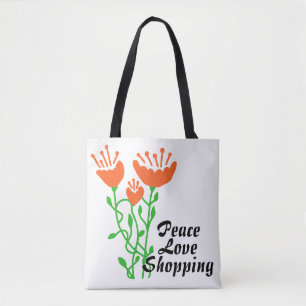 Frieden Liebe Einkaufen Blume