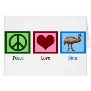 Frieden Liebe Emu