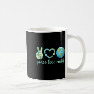 Frieden Liebe Erde umweltfreundliche Natur Erde Ta Kaffeetasse