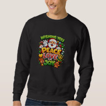 Frieden Liebe Freude Santa Weihnachten Grafik