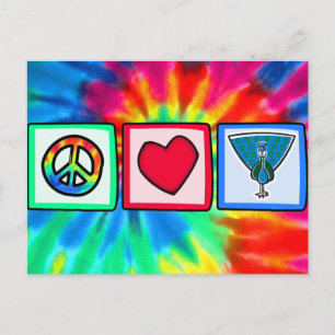 Frieden, Liebe, Frieden Postkarte