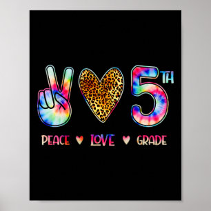 Frieden Liebe Fünfte Klasse Trupp Rückkehr zur Sch Poster