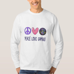 Frieden Liebe Gaming T-Shirt