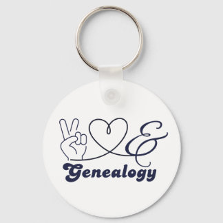 Frieden, Liebe & Genealogie Schlüsselanhänger