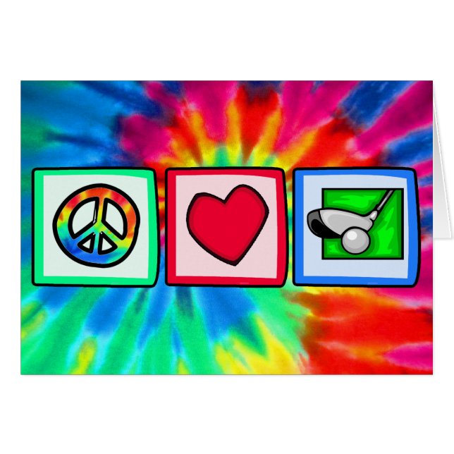 Frieden, Liebe, Golf (Vorderseite (Horizontal))