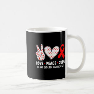 Frieden Liebe Heilt Herzkrankheit Bewusstsein Kämp Kaffeetasse