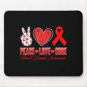 Frieden Liebe Heilung Herzkrankheit Bewusstsein Ta Mousepad