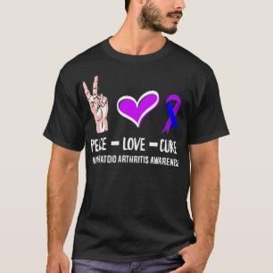 Frieden Liebe Heilung Rheumatoider Arthritis Warri T-Shirt