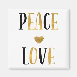 Frieden Liebe Herz Magnet