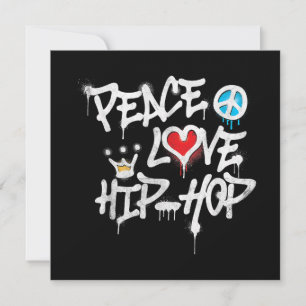 Frieden Liebe Hip Hop Tanz Einladung