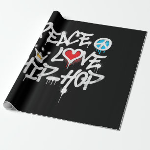 Frieden Liebe Hip Hop Tanz Geschenkpapier