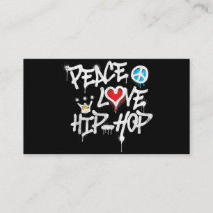Frieden Liebe Hip Hop Tanz Visitenkarte