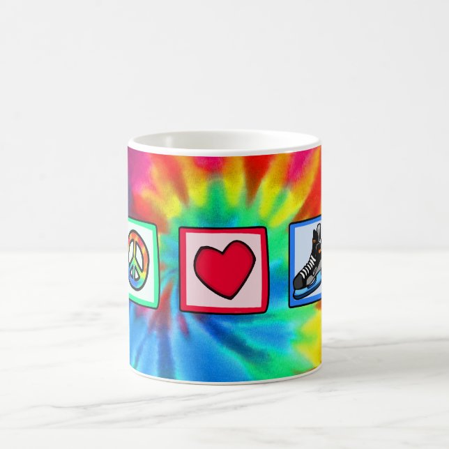 Frieden, Liebe, Hockey Tasse (Mittel)