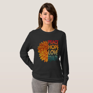 FRIEDEN LIEBE HOFFNUNG GLEICHHEIT T-Shirt