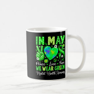 Frieden Liebe Hoffnung im Mai tragen grüne geistig Kaffeetasse