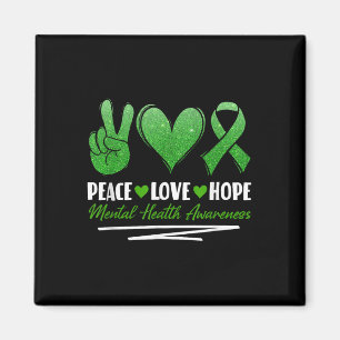 Frieden Liebe Hoffnung Psychische Gesundheitsaufkl Magnet