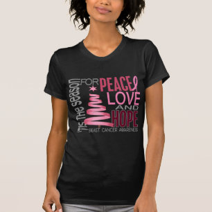 Frieden Liebe Hoffnung Weihnachten Feiertag Brustk T-Shirt