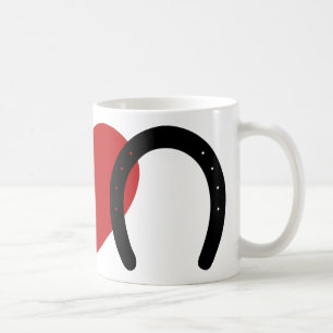 Frieden-Liebe-Huf Kaffeetasse