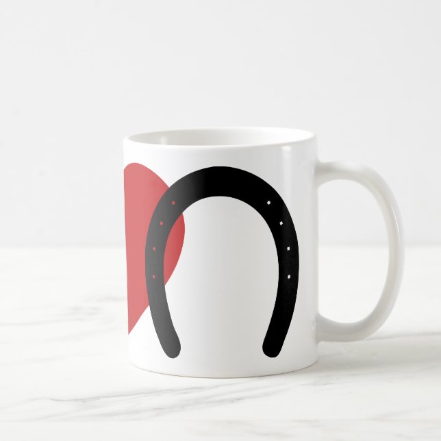 Frieden-Liebe-Huf Kaffeetasse (Rechts)