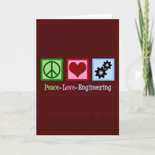 Frieden Liebe Ingenieurwesen Rotes Weihnachten Ing