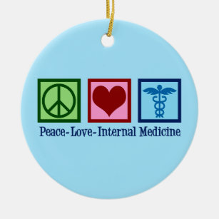 Frieden Liebe Innere Medizin Keramik Ornament