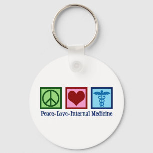 Frieden Liebe Innere Medizin Schlüsselanhänger