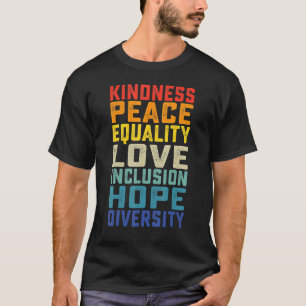Frieden Liebe Integration Gleichstellung Diversity T-Shirt