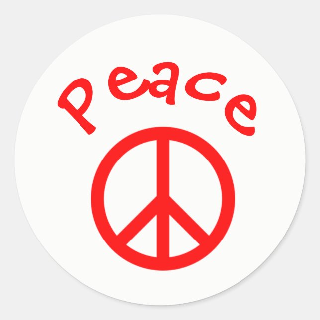 Frieden, Liebe, Joypeace Sign - Circle Sticker (Vorderseite)