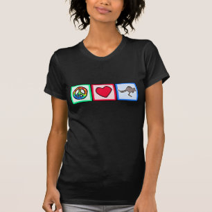 Frieden, Liebe, Kängurus T-Shirt