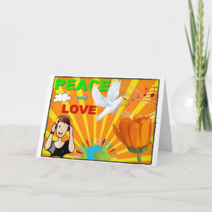 Frieden & Liebe Karte