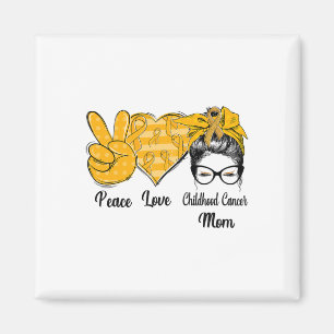 Frieden Liebe Kindheitskrebs Mama Bewusstseinsmona Magnet