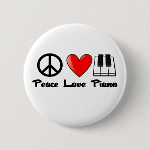 Frieden, Liebe, Klavier Button