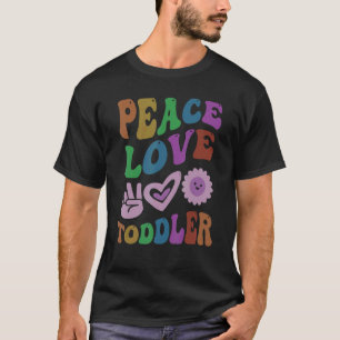 FRIEDEN LIEBE KLEINKIND Retro Erzieherin Groovy T-Shirt