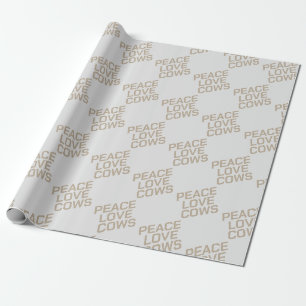 Frieden Liebe Kühe Geschenkpapier