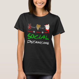 Frieden Liebe Lama In Maske Frohe Weihnachten 6 Fu T-Shirt