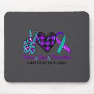 Frieden Liebe Leben Suizidbewusstsein Damen Semi C Mousepad