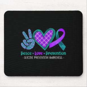 Frieden Liebe Leben Suizidpräventionsbewusstsein P Mousepad