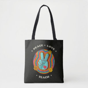 Frieden Liebe Lehre Vintage Retro 70er Hippie