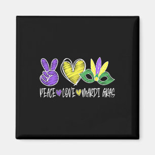 Frieden Liebe Mardi Gras New Orleans Louisiana Par Magnet