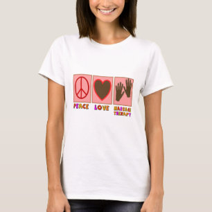 Frieden, Liebe, Massage-Therapie T-Shirt