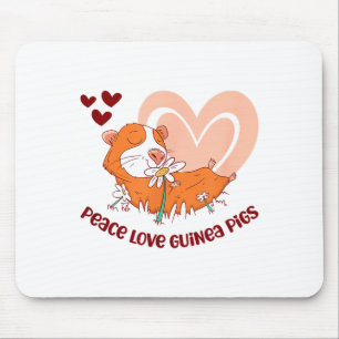 Frieden Liebe Meerschweinchen Lustiger Spruch Für Mousepad