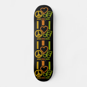 Frieden. Liebe. Musik. Skateboard
