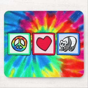 Frieden, Liebe, Pandas Mousepad
