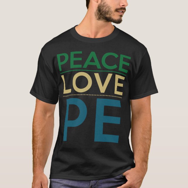 Frieden-Liebe-PET T-Shirt (Vorderseite)